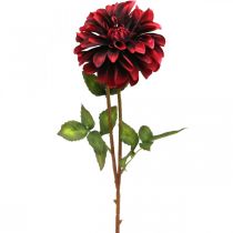 Artikel Kunstblume Dahlie Rot Seidenblume Herbst 78cm Ø3/15cm