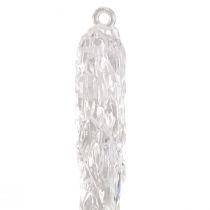 Artikel Deko Eiszapfen zum Hängen Winterdeko Klar 28,5cm 3St