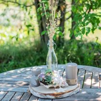 Artikel Deko-Flasche Flaschenvase Glas Kerzenhalter H27cm 2St