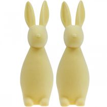 Artikel Deko Hase Deko-Osterhase – 2. Wahl – Beflockt Hellgelb H29,5cm 2 St
