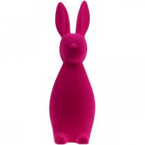 Artikel Deko Hase Pink Deko-Osterhase Beflockt H47cm
