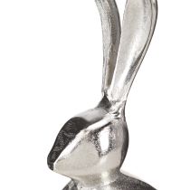 Artikel Deko Hase Metall Ostern in Silber Rund Ø12cm H25cm