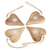 Artikel Deko Herzen zum Hängen Christbaumschmuck Holz 6cm 8 St