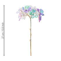 Artikel Deko Hortensie irisierend Kunstblume Weihnachten 27cm 4 St