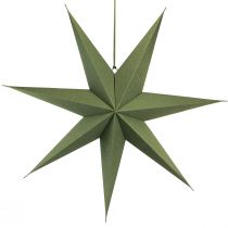 Artikel Stern Deko zum Hängen für Lampe Papier und Jute Grün 75×20cm