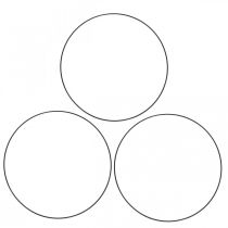 Artikel Deko Metallring Dekoring Scandi Ring Schwarz Ø20,5cm 6 St