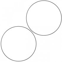 Artikel Deko Metallring Dekoring Scandi Ring Schwarz Ø25,5cm 6 St