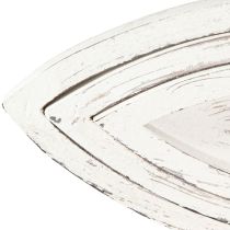 Artikel Deko Tablett Holz Fisch Weiß Natur L30/40/50cm Set 3St