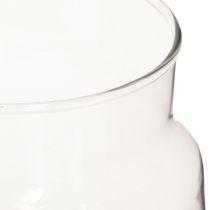 Artikel Deko Vase Glas Blumenvase Transparent Ø14cm H15cm