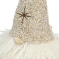 Artikel Deko Wichtel Mütze aus Filz Tischdeko Braun Beige H28cm 2 St