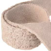 Artikel Dekoband Altrosa Breites Geschenkband Wolloptik 40mm 8m