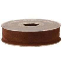 Artikel Dekoband Braun Samtband Schmuckband Band 25mm 7m