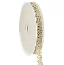 Artikel Dekoband Spitze Beige Schmuckband Zierband B16mm L20m