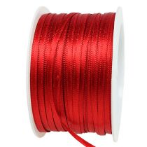Artikel Dekoband Satinband Geschenkband Hellrot 3mm × 50m