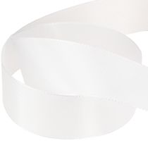 Artikel Dekorationsband Geschenkband Weiß Polyester 40mm 50m