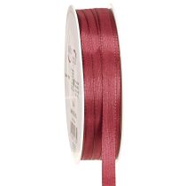 Artikel Dekorationsband Schmales Taftband Bordeaux 10mm 50m