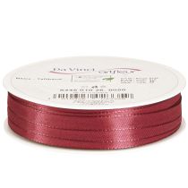 Artikel Dekorationsband Schmales Taftband Bordeaux 10mm 50m