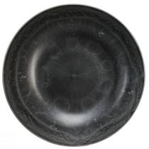 Artikel Dekoschale rund Pflanzschalen Grau Ø37cm H10,5cm 3St