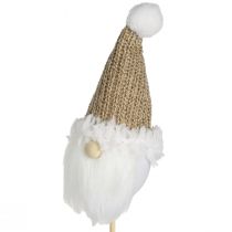 Artikel Dekostecker Wichtel Weihnachten Weiß Braun 4x11cm 4 St