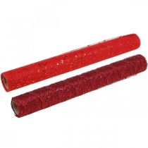 Artikel Dekostoff Weihnachten Polyester Rot x 2 sortiert 35x200cm