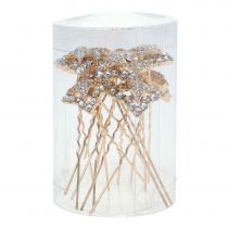 Artikel Diamantnadel Hochzeitsdeko Gold 7cm 9 St
