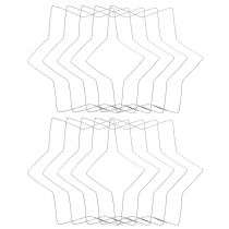 Artikel Drahtstern Wellenring Draht Sterne für Kränze 30cm 10 St