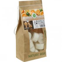 Artikel Duftkerzen Orange, Teelichter Duft, Raumduft Kerze Ø3,8cm H2,3cm Weiß 18 St