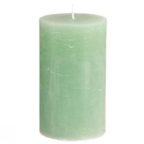 Artikel Durchgefärbte Kerzen Grün Jade Stumpenkerzen 70×120mm 4 St