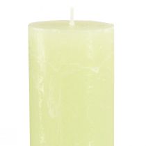 Artikel Durchgefärbte Kerzen Lime Grün​​​​​​​ Stabkerzen 50×300mm 4 St