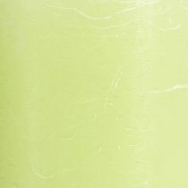 Artikel Durchgefärbte Kerzen Lime Grün​​​​​​​ Stumpenkerzen 70×120mm 4 St