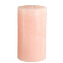 Artikel Durchgefärbte Kerzen Rosa Stumpenkerzen Hellrosa 85×150mm 2 St