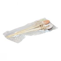 Artikel Blumenstecker Osterdeko Holz Ei mit Hase Bunt 5×7cm 12 St