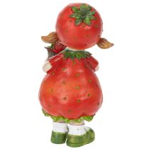 Artikel Erdbeermädchen Dekorationsfigur für Sommerdeko Niedliche Statue Wohnzimmer und Balkon 18cm