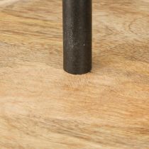 Artikel Etagere 2-stöckig Holz Metall Rund Natur Schwarz H36cm