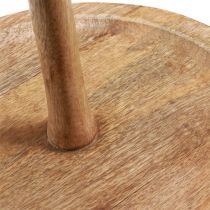 Artikel Etagere Holz Deko 2-stöckig Natur Rund Ø31/20cm H45cm