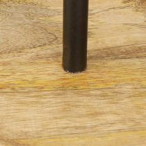 Artikel Etagere einstöckig Metall Holzteller Natur Schwarz 24cm