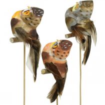 Artikel Dekostecker Eule, Blumendeko, Eule mit Federn H5,5cm 6St