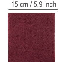 Artikel Filzband Wolle Dunkelrot 15cm x 5m für Deko und Basteln