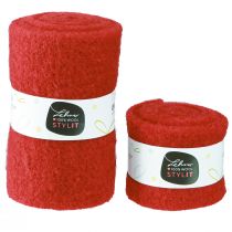 Artikel Filzband Rot Wollband Dekoband B7/15cm L1m/1m 2er-Set