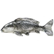 Artikel Deko Fisch Antik-Silber 14cm