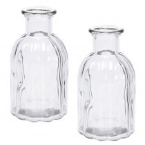 Artikel Flasche Vase klein Ø5,5cm H10,5cm klar 6 St