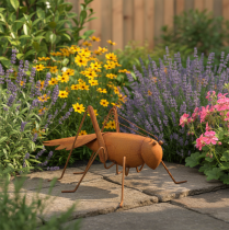 Artikel Heuschrecke Gartendeko Rost Metall Deko zum Stellen 26cm