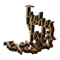 Artikel Frohes Fest Streudeko Holz Gold Glitter 6,5x6cm 12St