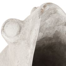 Artikel Frosch Deko Pflanztopf Blumentopf Beton Grau H18,5cm