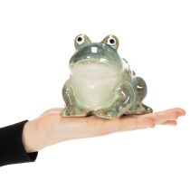 Artikel Frosch Figur Sommerdeko aus Keramik für Wohnung und Balkon 12cm 3St