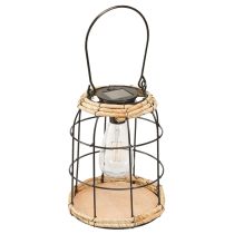 Artikel Gartenlaterne Solar Gartenlampe Metall Schwarz Ø17cm