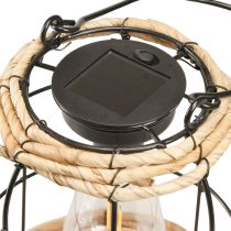 Artikel Gartenlaterne Solar Gartenlampe Metall Schwarz Ø17cm