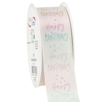 Artikel Geschenkband Happy Birthday Geburtstagsdeko 40mm 15m