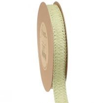Artikel Geschenkband Papier Grün Geflochtenes Band 20mm 10m
