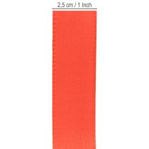 Artikel Geschenkband und Dekoband Taftband Rot 25mm 50m